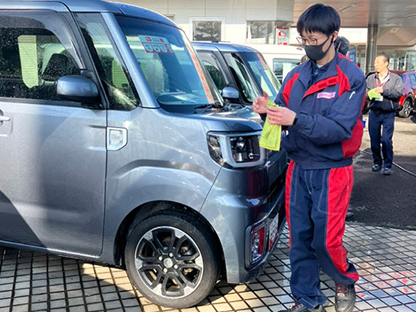 洗車の様子